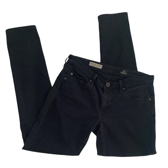 Adriano Goldschmied AG The Stevie Ankle Slim Black Straight Leg Jeans - Picture 15 of 16